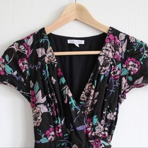 Floral Short Sleeve Maxi Dress